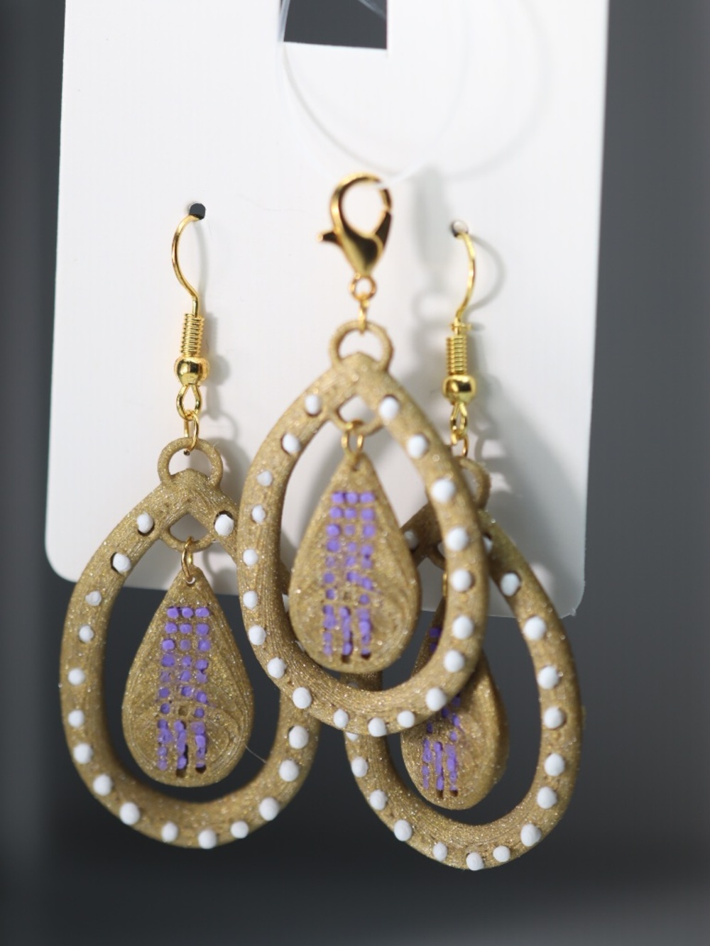 Elegant Set of Earrings with Charm/pendant New